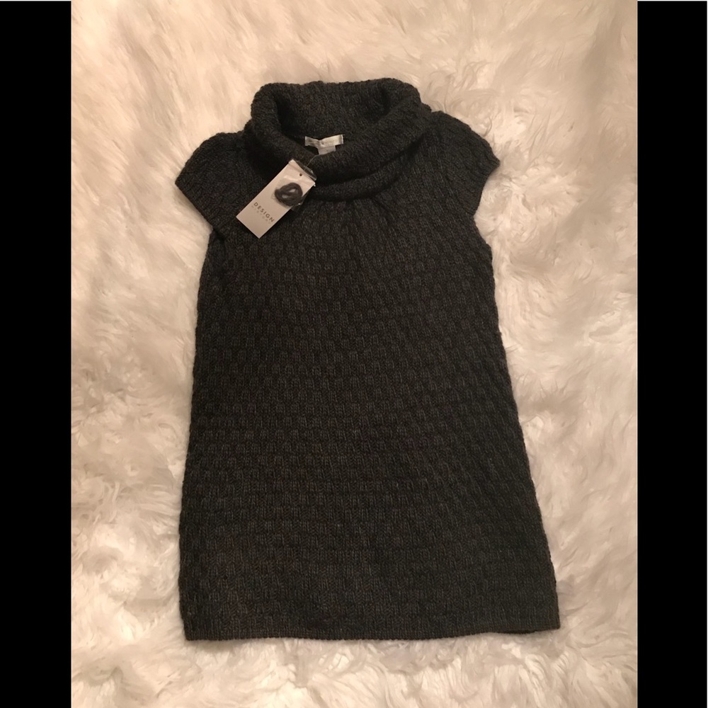 Design history sweater mini dress with tags gray